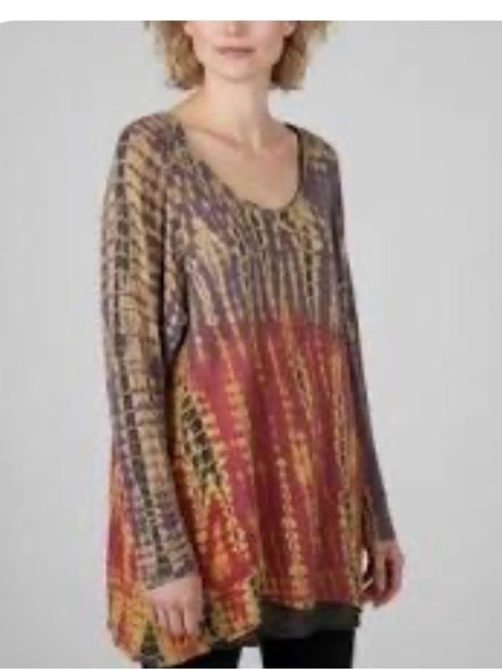 Citron of Santa Monica Tie-Dye Tunic Top Size Medium